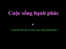 cuoc song hanh phuc